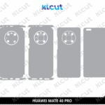 HUAWEI MATE 40 PRO Skin Template Vector