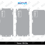 Honor 10x Lite Skin Template Vector