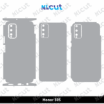 Honor 30S Skin Template Vector