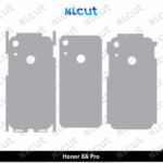 Honor 8A Pro Skin Template Vector