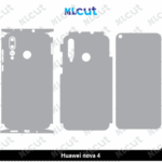Huawei nova 4 Skin Template Vector