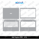 Acer Aspire 4750 - 4752 Skin Template Vector