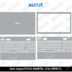 Acer Aspire 5741G (NEW70), 5742 (PEW71) Skin Template Vector