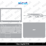 Acer Aspire 5745 Skin Template Vector