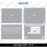 Acer Aspire A514 - 23, 52 Skin Template Vector