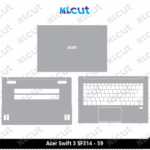 Acer Swift 3 SF314 - 59 Skin Template Vector