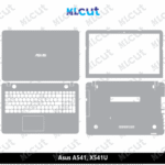 Asus A541, X541U Skin Template Vector