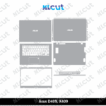 Asus D409, X409 Skin Template Vector