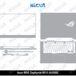 Asus ROG Zephyrus M15 GU502L Skin Template Vector
