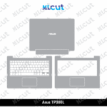 Asus TP300L Skin Template Vector