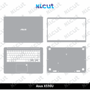 Asus X510U Skin Template Vector