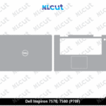 Dell Inspiron 7570, 7580 (P70F) Skin Template Vector