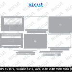 Dell XPS 15 9570, Precision 5510, 5520, 5530, 5540, 9550, 9560 (P56F) Skin Template Vector