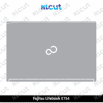 Fujitsu Lifebook E754 Skin Template Vector