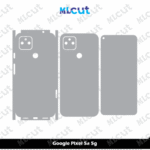 Google Pixel 5a 5g Skin Template Vector