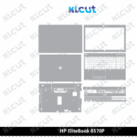 HP EliteBook 8570P Skin Template Vector