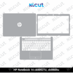 HP Notebook 14-ck0092TU, ck0068tu Skin Template Vector