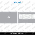 HP Pavilion 15-cc157TX Skin Template Vector
