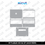 HP ProBook 450 G6, G7 (AX201NGW) Skin Template Vector