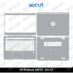 HP Probook 440 G7, 445 G7 Skin Template Vector
