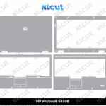 HP Probook 6450B Skin Template Vector