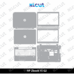 HP Zbook 15 G2 Skin Template Vector