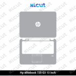 Hp elitebook 725 G3 13 inch Skin Template Vector