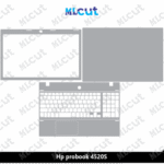 Hp probook 4520S Skin Template Vector