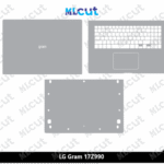 LG Gram 17Z990 Skin Template Vector
