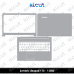 Lenovo ideapad 110 - 15ISK Skin Template Vector