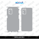 OPPO A54 2021 Skin Template Vector