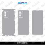 OPPO A95 5G Skin Template Vector