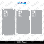 Oppo Reno6 Skin Template Vector