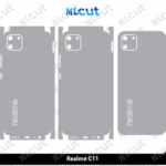 Realme C11 Skin Template Vector