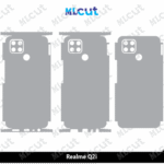 Realme Q2i Skin Template Vector