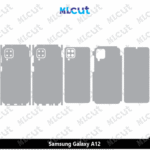 Samsung Galaxy A12 Skin Template Vector