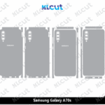 Samsung Galaxy A70s Skin Template Vector