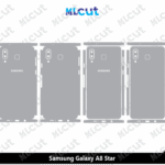Samsung Galaxy A8 Star Skin Template Vector