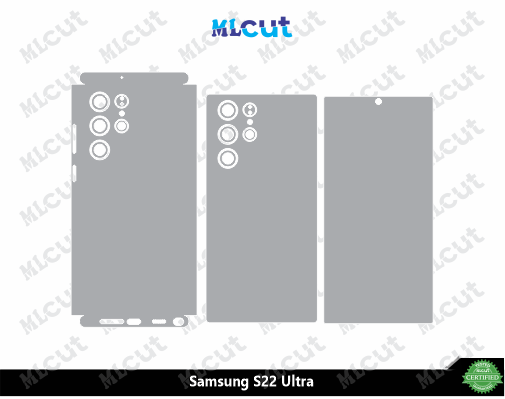 Samsung S22 Ultra Skin Template Vector