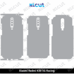 Xiaomi Redmi K30 5G Racing Skin Template Vector