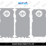 Xiaomi Redmi Note 9 Pro 5G Skin Template Vector