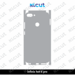 infinix hot 6 pro Skin Template Vector