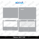 lenovo 100-11 IBY Skin Template Vector