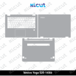 Lenovo Yoga 520-14ikb Skin Template Vector