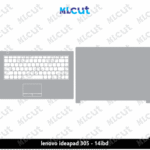 Lenovo ideapad 305 - 14ibd Skin Template Vector