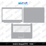 Lenovo ideapad 310 - 14isk Skin Template Vector