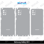 Samsung M51 Skin Template Vector