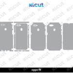 oppo f9 Skin Template Vector