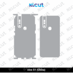 Vivo S1 China Skin Template Vector