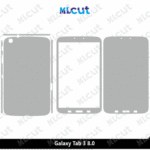 Galaxy Tab 3 8.0 Skin Template Vector